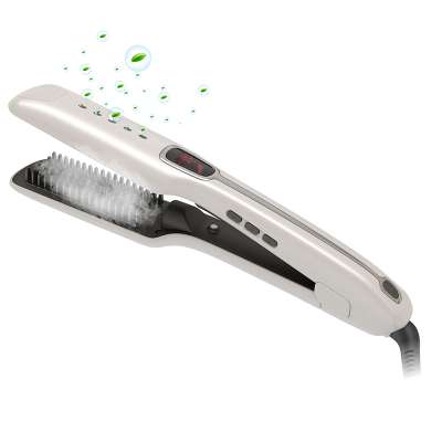 Professional Ceramic Coating Brushes Steam Hair Brush Straightener