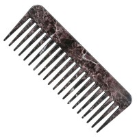 Plastic comb portable multifunctional marble hair care round tooth comb