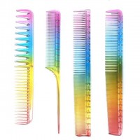 BEAU FLY Latest Design Rainbow Barber Comb Hair Home Salon Hair Cut Comb