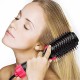 2 In 1 new Hot Air mini Electric Combo Hair Straightener Blower Dryer Brush Curler machine with comb attachment China Factory