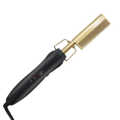 2020 Hot Sale Titanium Fast Heat Hot Comb Electric, Newest Designed Ceramic Flat Iron Straightener With Comb